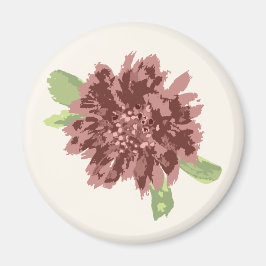 Íman Quadro dos Daisies Vermelhos.