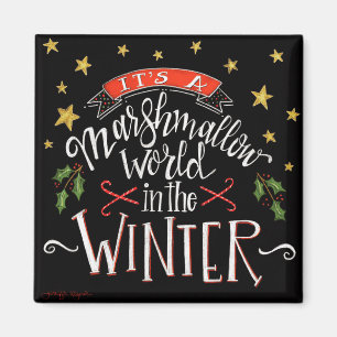 Íman Quadro Festivo Festivo do Marshmallow