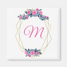 Íman Quadro Floral Personalizado