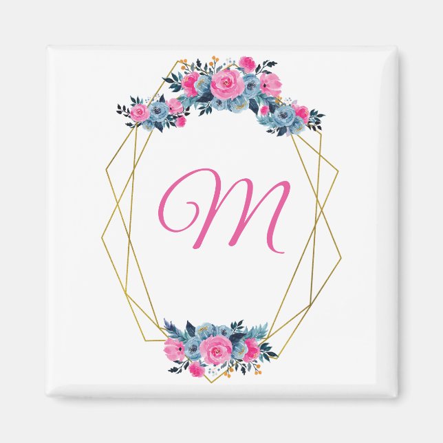 Íman Quadro Floral Personalizado (Frente)
