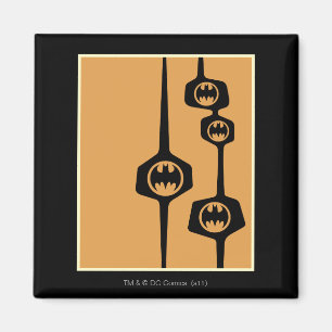 Íman Quadro Laranja Negro do Batman