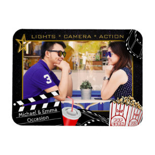 Íman Quadro personalizado da estrela de cinema