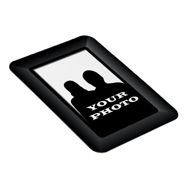 Íman Quadro Preto Seu Modelo de Imagem Premium (Lado Direito)