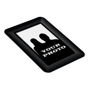 Íman Quadro Preto Seu Modelo de Magnete Fotográfico Pr