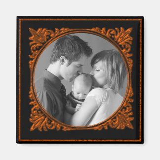 Íman Quadro vermelho e preto