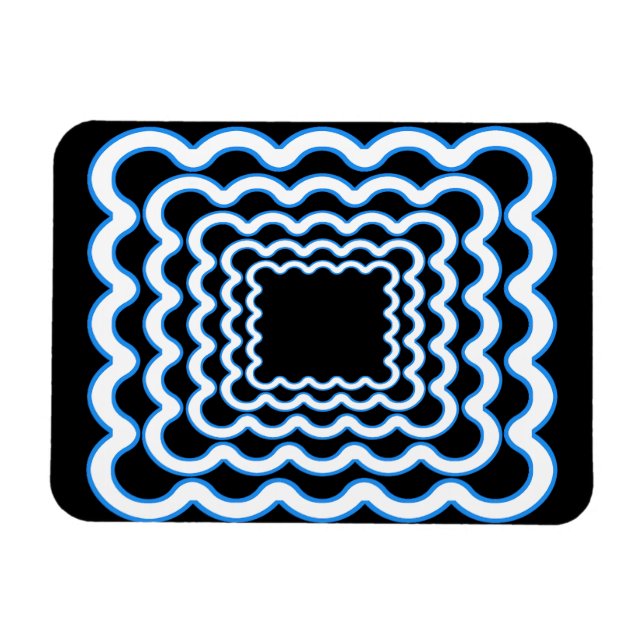 Íman Quadros Wavy (Horizontal)