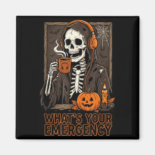 Íman Qual é a Emergência do Esqueleto de Halloween 911