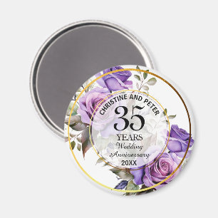 Íman Qualquer Aniversário de Casamento (35) de Rosas de