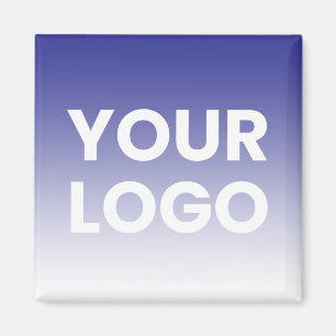 Íman Qualquer Cor de Fundo Gradiente Branco & Seu Log