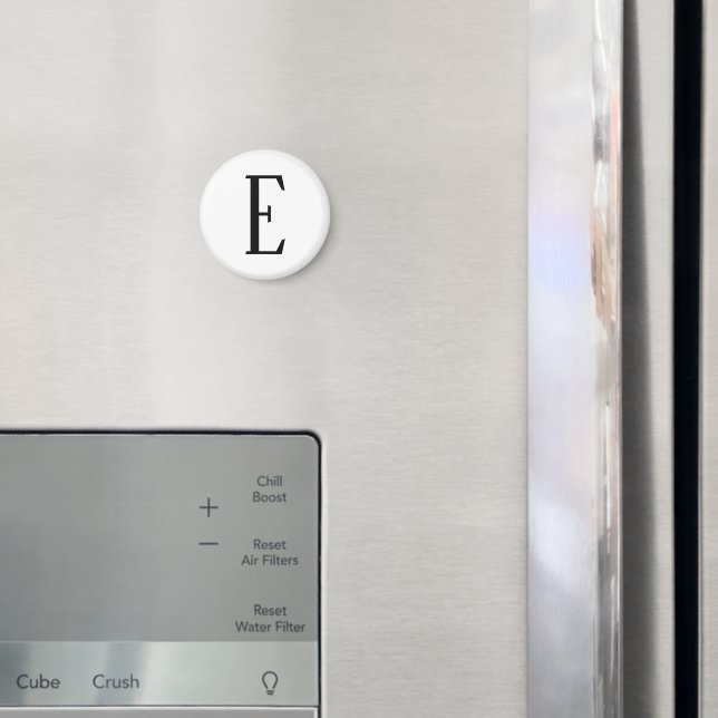 Íman Qualquer Letra | Preto e Branco ou Cores DIY (In Situ (Fridge))