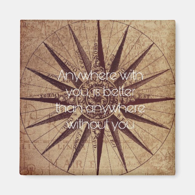 Íman Qualquer lugar com você é melhor do que em qualque (Frente)