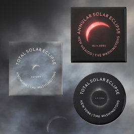 Íman Qualquer Texto Personalizado e Imagens do Eclipse 