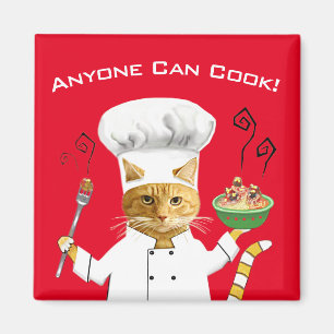 Íman Qualquer Um Pode Cozinhar! Gatinho Frigorífico Ma