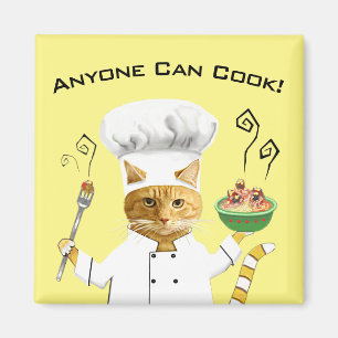 Íman Qualquer Um Pode Cozinhar! Magneta do refrigerador
