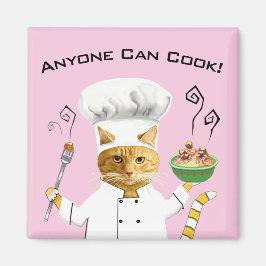 Íman Qualquer Um Pode Cozinhar! Magneta do refrigerador