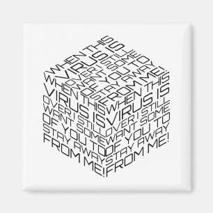 Íman Quando Este Vírus Estiver Sobre O Cubo De Texto P