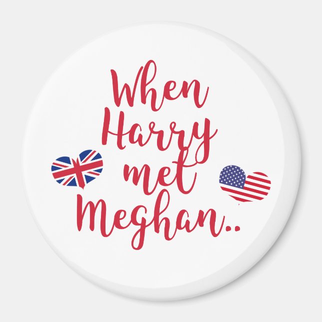Íman Quando Harry conheceu Meghan | Casamento Real Dive (Frente)
