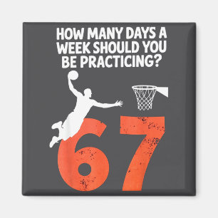 Íman Quantos Dias Piada 67 Meme Basquete Praticando 