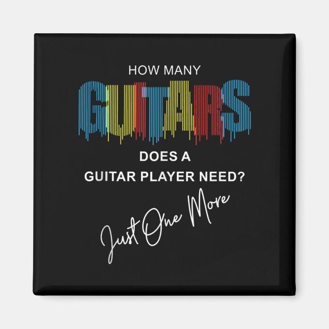 Íman Quantos Guitarras Um Jogador De Violão Precisa Ape (Frente)