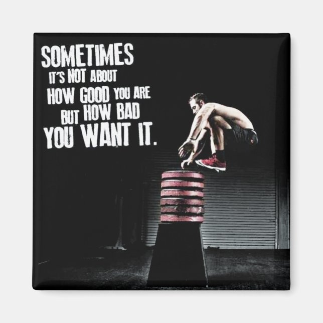 Íman Quão Ruim Você Quer - Motivação CrossFit (Frente)