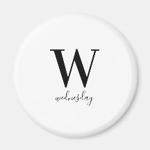 Quarta-feira Tipografia Black White Modern