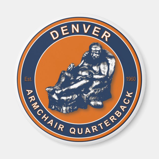 Íman Quarterback de Caça-Armadas - Futebol de Denver (Frente)