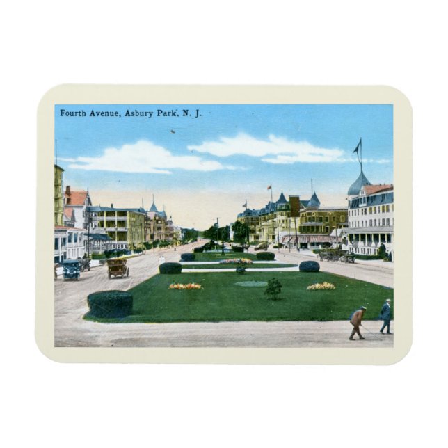 Íman Quarto Ave, Asbury Park NJ Vintage Style (Horizontal)