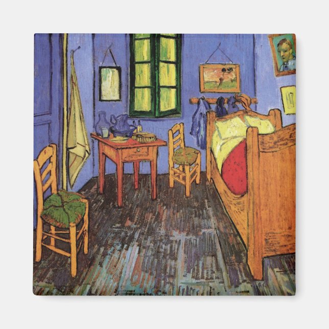 Íman Quarto de Vincent em Arles por Vincent van Gogh (Frente)