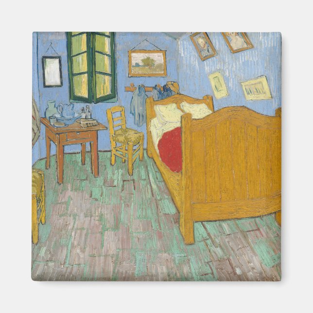 Íman Quarto de Vincent em Arles por Vincent van Gogh (Frente)