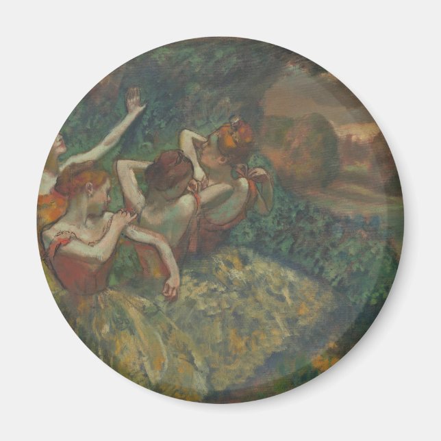 Íman Quatro Dançarinas de Edgar Degas, Arte Fino de Bal (Frente)