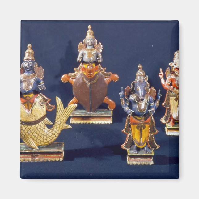 Íman Quatro das encarnações de Vishnu (Frente)