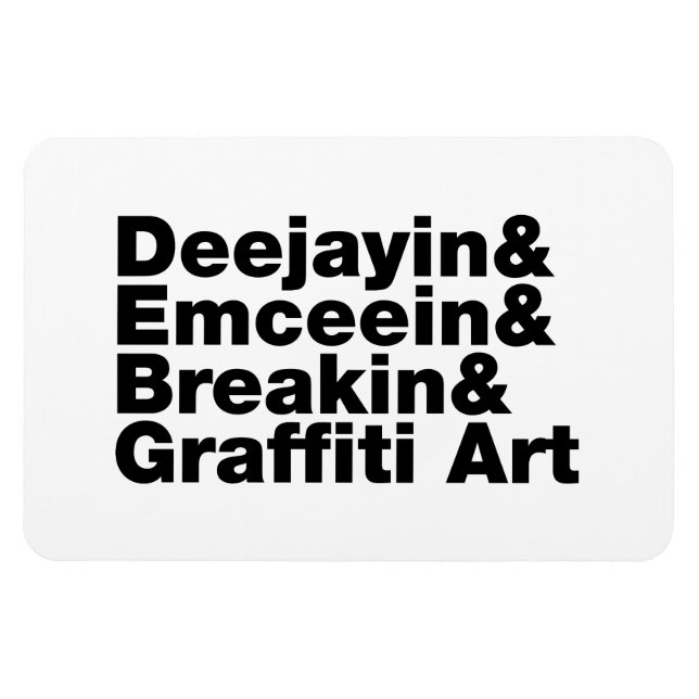 Íman Quatro Elementos de Hip Hop (Horizontal)