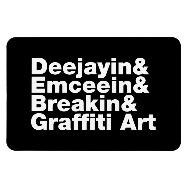 Íman Quatro Elementos de Hip Hop (Horizontal)