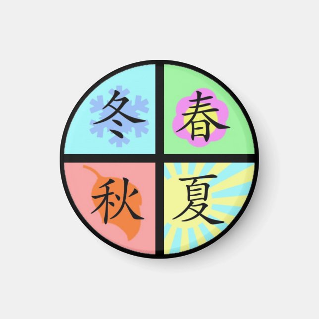 Íman Quatro estações (Frente)