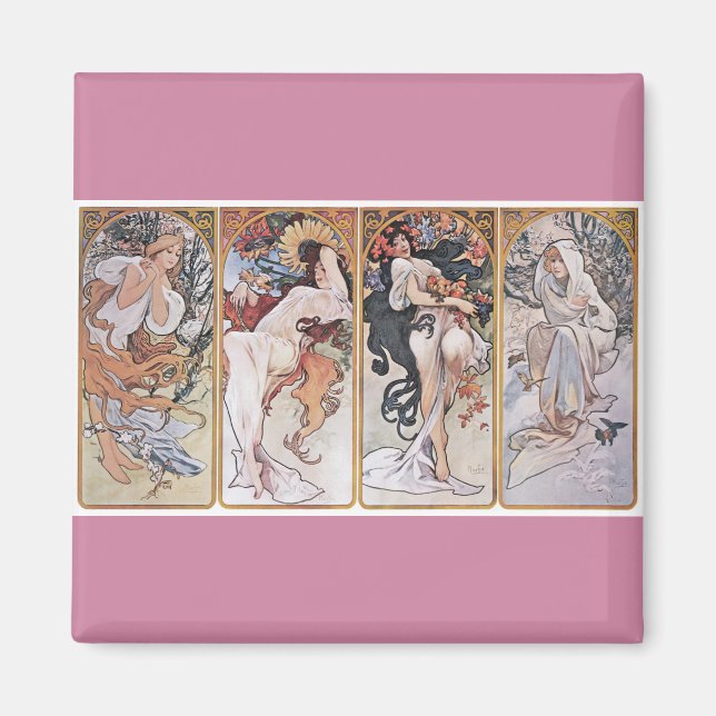 Íman Quatro estações, Mucha (Frente)