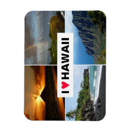 Íman Quatro fotos da lembrança de colagem do Havaí