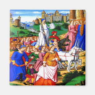 Íman "Quatro unicórnios conduzem a procissão "