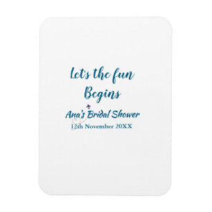 Íman que a aventura começa chá de noiva adicionar nome 