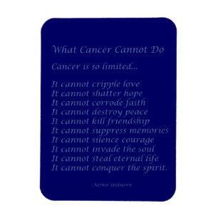 Íman Que Cancer Não Consegue Fazer O Poem Magnet (Text