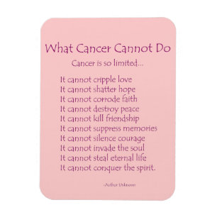 Íman Que Cancer Não Pode Fazer O Poem Magnet (Texto Ro