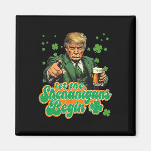 Íman Que Comece as Travessuras Engraçado Trump St Patri
