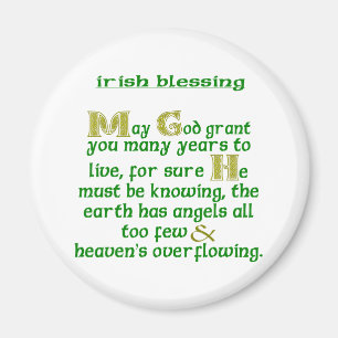 Íman Que Deus Lhe Conceda Muitos Anos Bênção Irlandesa