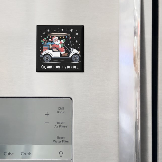 Íman Que Diversão É Andar De Carrinho De Golfe Dirigido (In Situ (Fridge))