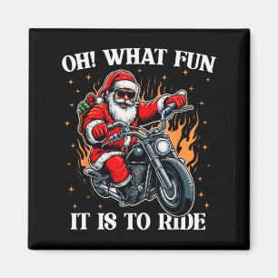 Íman Que Diversão É Andar De Moto Biker Papai Noel C