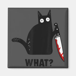 Íman Que homicídio de gato com um gato de faca, hallowe