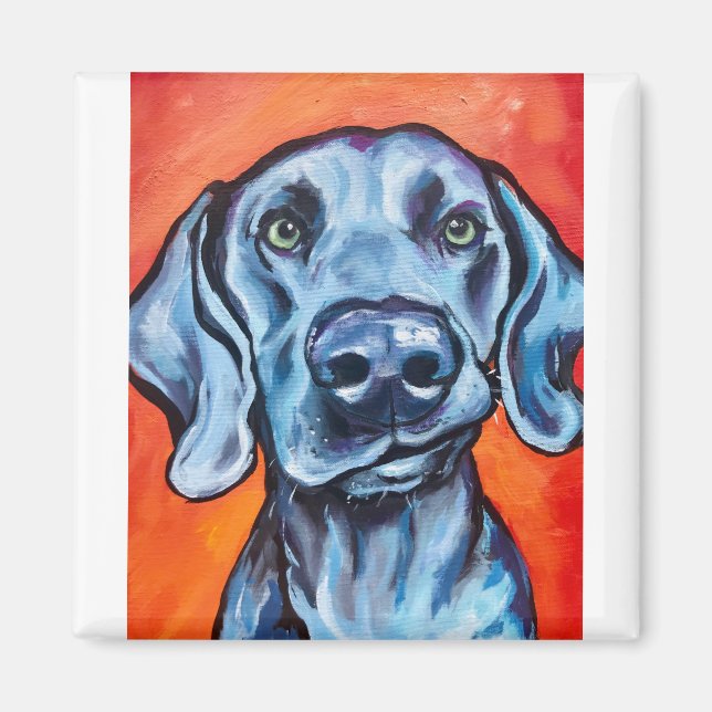 Íman Que lábio! Weimaraner (Frente)