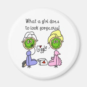 Íman Que menina faz para olhar lindo! Ímã