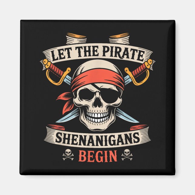 Íman Que Os Piratas Shenanigans Comecem O Crânio De Hal (Frente)