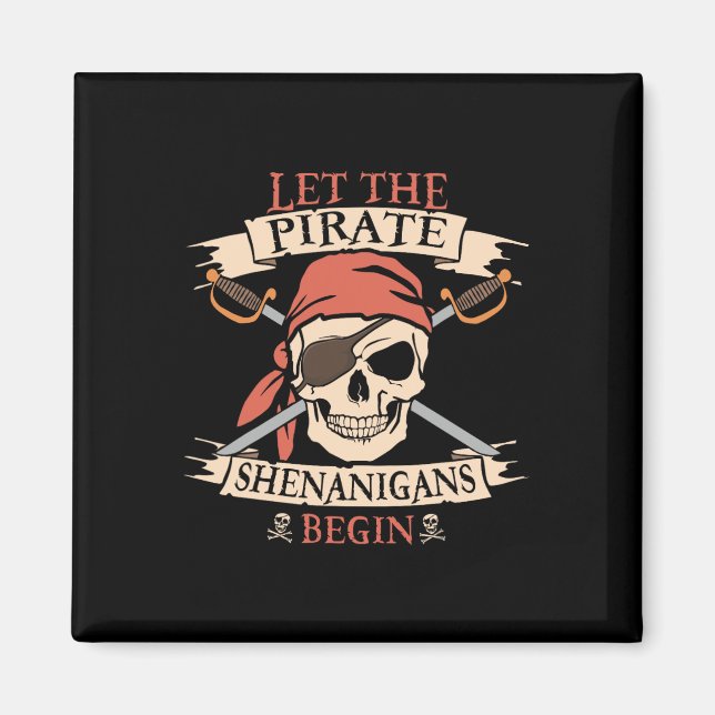 Íman Que Os Piratas Shenanigans Comecem O Crânio De Hal (Frente)