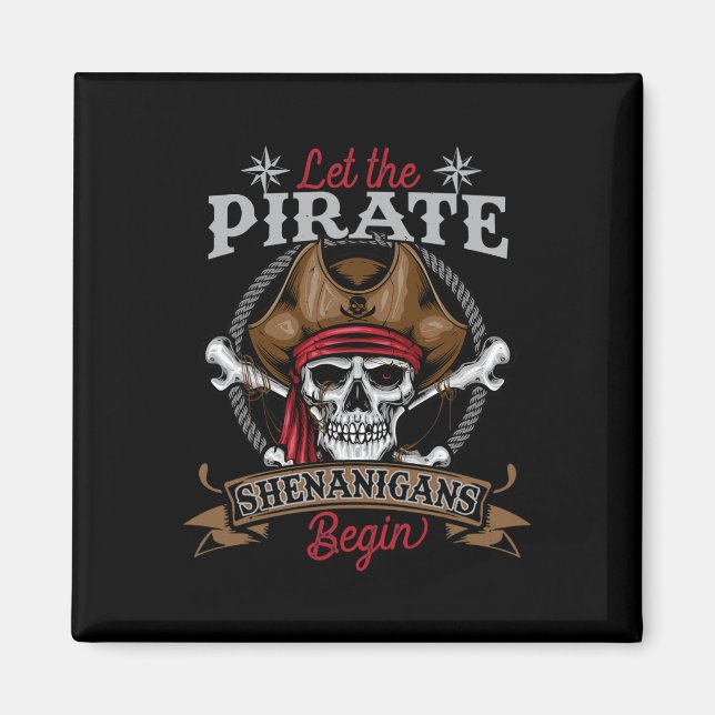 Íman Que Os Piratas Shenanigans Comecem O Hallowee Do E (Frente)